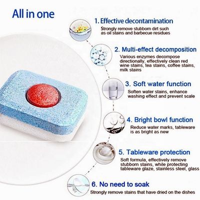 qualidade  Disposable Dishwasher Tablets Eco Dishwasher Detergent Cleaning Tablets fábrica